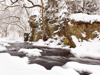 Selkewasserfall im Winter