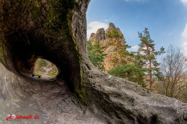 Teufelsmauer bei Thale Hamburger Wappen