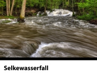 Selkewasserfall bei Hochwasser