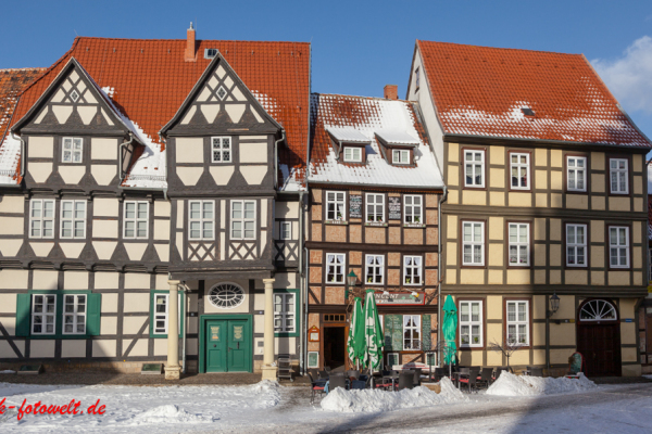 Altstadt von Quedlinburg im Winter