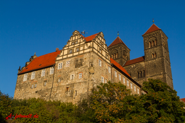 Blick auf die Stiftskirche Quedlinburg