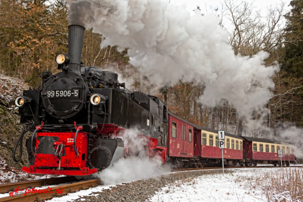 Harzer Schmalspurbahn Selketalbahn im Winter