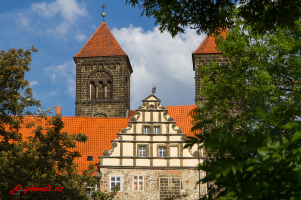 Blick auf das Schloss Quedlinburg