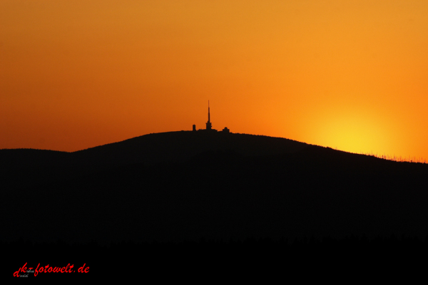 Sonnenuntergang Brocken