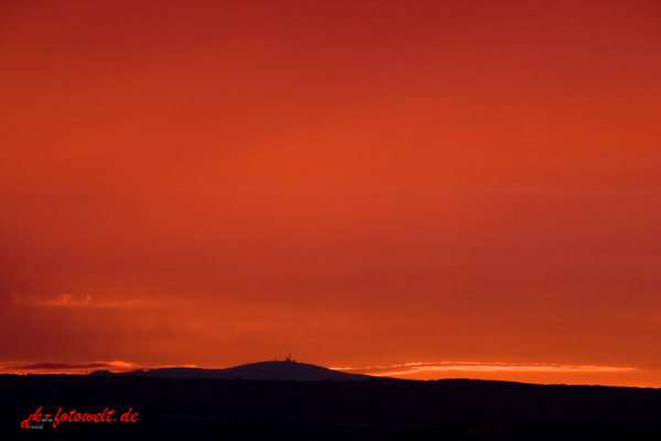 Sonnenuntergang Brocken