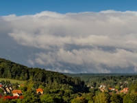 Blick auf die Harzstadt Güntersberge