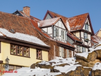 Altstadt von Quedlinburg im Winter