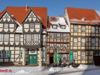 Altstadt von Quedlinburg im Winter