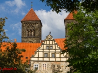 Blick auf das Schloss Quedlinburg