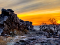 Sonnenaufgang an der Teufelsmauer