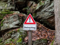 Achtung Steinschlag Selketal-Stieg Harz