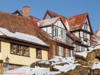 Altstadt von Quedlinburg im Winter