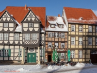 Altstadt von Quedlinburg im Winter