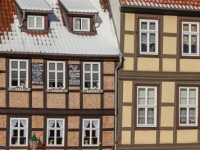 Altstadt von Quedlinburg im Winter