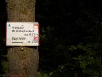 Beschilderung Wanderweg