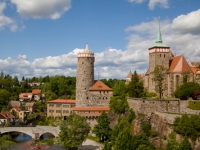 Blick auf die Altstadt von Bautzen