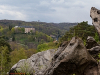 Blick vom Großvaterfelsender Teufelsmauer bei Blankenburg