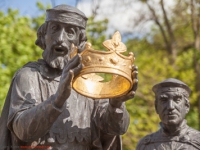 Krönungsszene Heinrichsbrunnen Quedlinburg