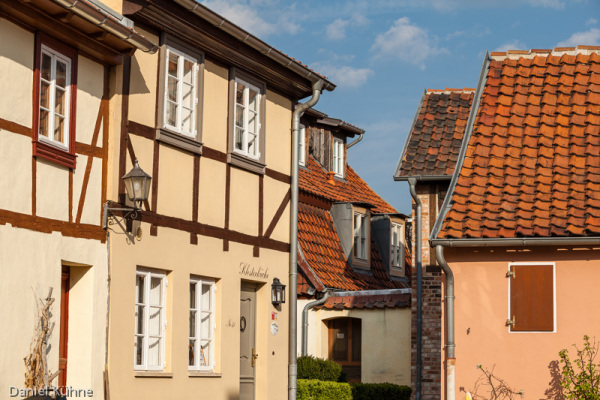 Fachwerkhäuser auf dem Münzenberg in Quedlinburg