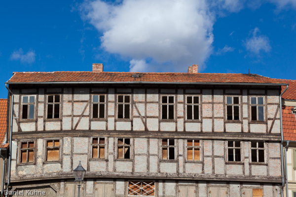 Fachwerkstadt Quedlinburg marodes Fachwerkhaus