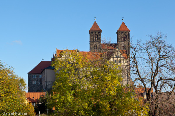 Schloss Quedlinburg im Herbst