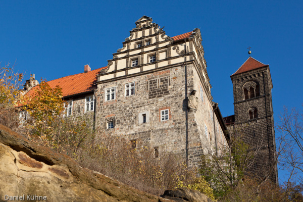 Schloss Quedlinburg im Herbst