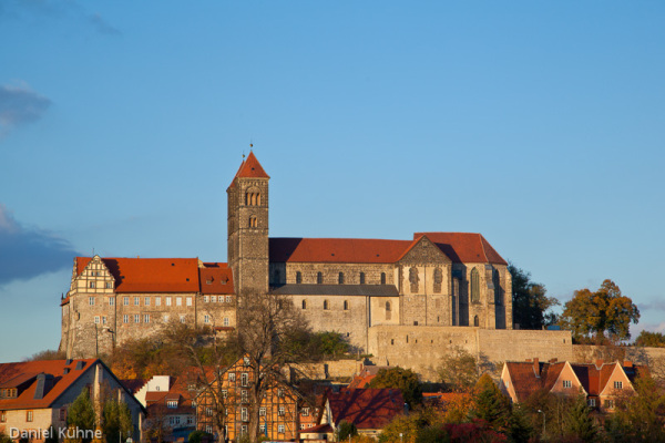 Schloss Quedlinburg im Herbst