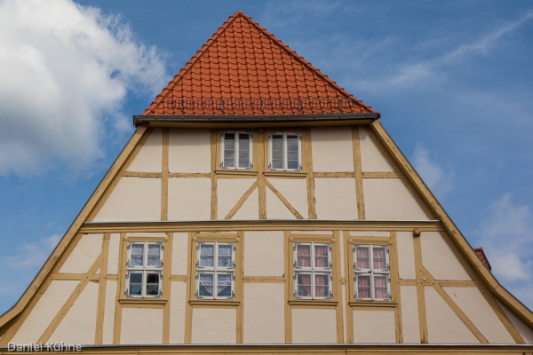 Fachwerkfassade in Quedlinburg