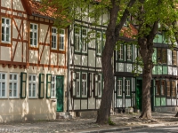 Welterbestadt Quedlinburg Fachwerkfassen im Stadtkern