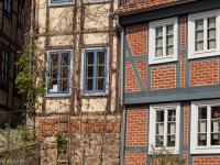 Welterbestadt Quedlinburg Fachwerkfassen im Stadtkern