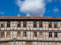 Fachwerkstadt Quedlinburg marodes Fachwerkhaus