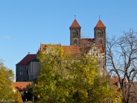 Schloss Quedlinburg im Herbst