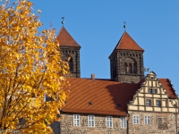 Schloss Quedlinburg im Herbst