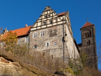Schloss Quedlinburg im Herbst