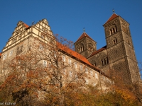 Schloss Quedlinburg im Herbst