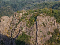 Blick vom Hexentanzplatz im Harz