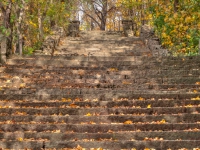 lanhe Natursteintreppe im Herbst