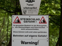 Felssturz im Bodetal Gefährdung Arbeitsplätze