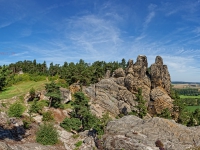 Teufelsmauer Harz bein Blankenburg Hamburger Wappen