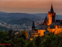 Schloss Wernigerode Harz im Sonnenuntergang-12