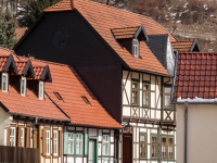 Stolberg Fachwerkstadt im Harz mit Blick zum Schloss