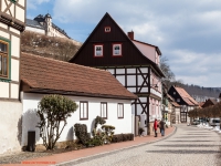 Stolberg Fachwerkstadt im Harz mit Blick zum Schloss