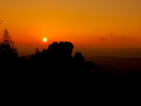 Teufelsmauer im Sonnenaufgang