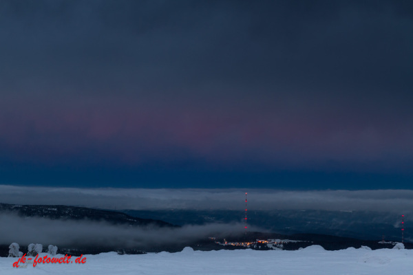 Nationalpark Harz Blick auf das Torfhaus vom Brocken