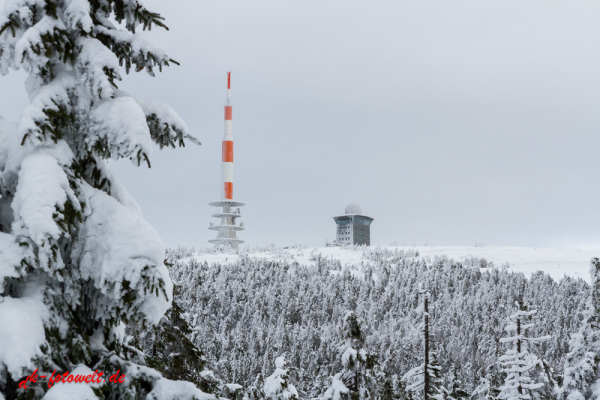 Nationalpark Harz Blick vom Brockenplateau