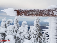 Blick vom Brocken Beschilderung Wanderweg