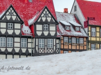 Welterbestadt Quedlinburg im Winter mit Schnee Winterimpressionen_DSF8630