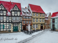 Welterbestadt Quedlinburg im Winter mit Schnee Winterimpressionen_DSF8633