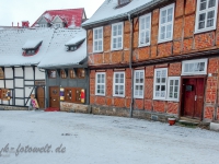 Welterbestadt Quedlinburg im Winter mit Schnee Winterimpressionen_DSF8654