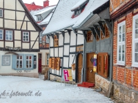 Welterbestadt Quedlinburg im Winter mit Schnee Winterimpressionen_DSF8657